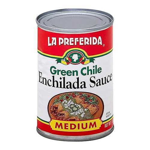 La Preferida Mexican Foods Green Chile Enchilada Sauce, Medium / Salsa de Chile Verde para Enchiladas / 10 OZ (Pack of 12)