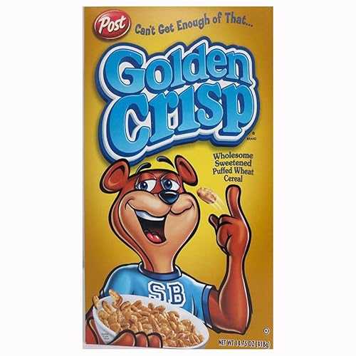 ポストゴールデンクリスプシリアル、14.75薬局衡オンス(4個風呂敷き包み) Post Golden Crisp Cereal, 14.75 Ounce (Pack of 4)