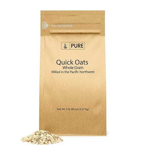 Pure Original Ingredients Quick Oats Breakfast Cereal, Whole Grain, Milled In The Pacific Northwest, Eco-Friendly Packaging, 10 重量ポンド