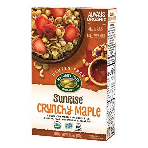 Nature\u0027s Path Organic Gluten-Free Cereal, Crunchy Maple Sunrise, 10.6 Ounce Box (Pack of 12)
