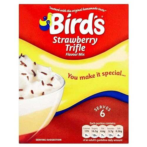 Bird\u0027s オランダ苺 トライフル、5.10 薬局衡オンス (4 個容器に並べる) Bird\u0027s Strawberry Trifle, 5.10-Ounce (Pack of 4)