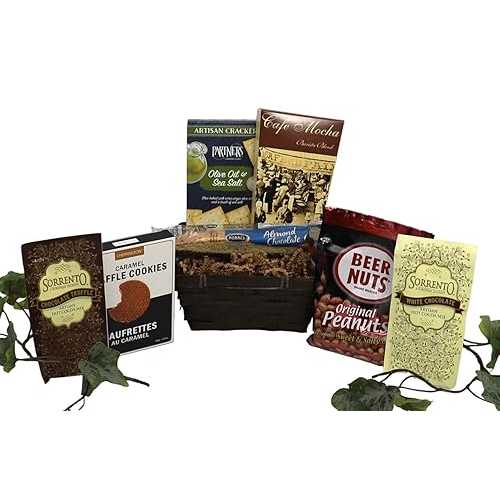 Gift Basket Village - Kosher Sweets and Treats Gift Basket: Gourmet Biscotti, Nuts, Drink Mixes, and More, Perfect for Any Occasion, Handcrafted インチ the USA