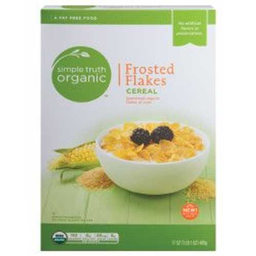 Simple Truth Usda オーガニック 凝結 フレーク 禾穀類無脂肪組織食料雑貨類 17 薬局衡オンス ボックス席 (2 個容器に並べる) Simple Truth Usda Organic Frosted Flakes Cereal Fat Free Food 17 Ounce Box (Pack of 2)