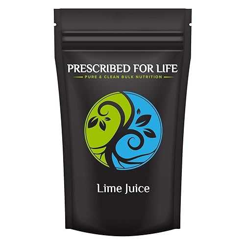 Prescribed for Life Lime Powder, Natural \u0026 Unsweetened Spray Dried Lime Juice Powder Made from Real Limes, Vegan, Gluten Free, Non GMO, Reconstitute Ratio 1:2 (10kg / 22重量ポンド)