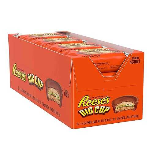 Reeses - 南京豆乳酪 ビッグ優勝杯 - 1.4 薬局衡オンス - 16 個容器に並べる Reese\u0027s Reeses - Peanut Butter Big Cup - 1.4 Oz - Pack Of 16