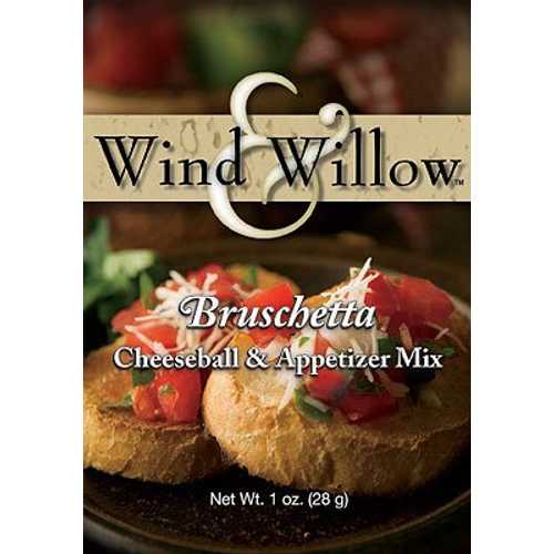 Wind \u0026 Willow ブルスケッタ 乾酪どんぶり鉢 \u0026 アペタイザー交ぜ合わせる - 1 薬局衡オンス - (4 容器に並べる) Wind \u0026 Willow Bruschetta Cheeseball \u0026 Appetizer Mix - 1 Ounce - (4 Pack)