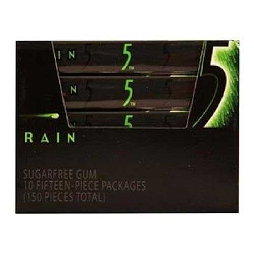 Wrigleys 5, Gum Rain, Count 10 (15S) - Gum/Grab Varieties \u0026 Flavors