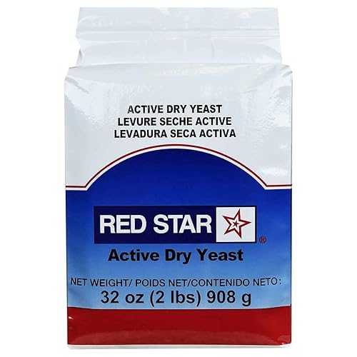 Red Star Nutritional Active 高電気容量素っ気ないパン種、2 重量ポンド -- 入れものあたり近所 6 個6 Red Star Nutritional Active High Volume Dry Yeast, 2 Pound -- 6 per case6