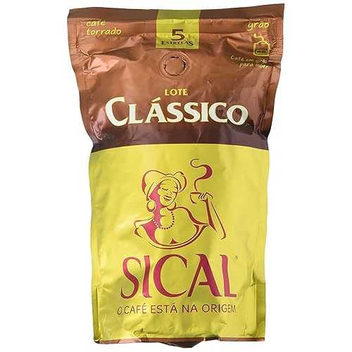 シカル ポルトガル共和国風焙ずる全豆珈琲 喫茶店 5 エストレーラス 250g Sical Portuguese Roasted Whole Bean Coffee Cafe 5 Estrelas 250g, 3 Pack