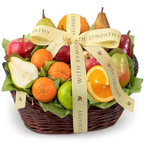 カリフォルニアバウンティフルーツギフトバスケット A Gift Inside With Sympathy California Bounty Fruit Gift Basket