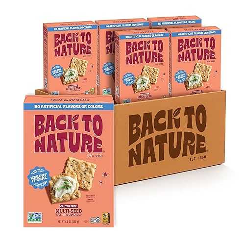 Back to Nature Gluten Free Multi-Seed Rice Thin Crackers, Non-GMO, Vegan Friendly Snack Cracker, Made with Whole Grain Brown Rice Flour, 4 薬局衡オンス Box (Pack of 12)
