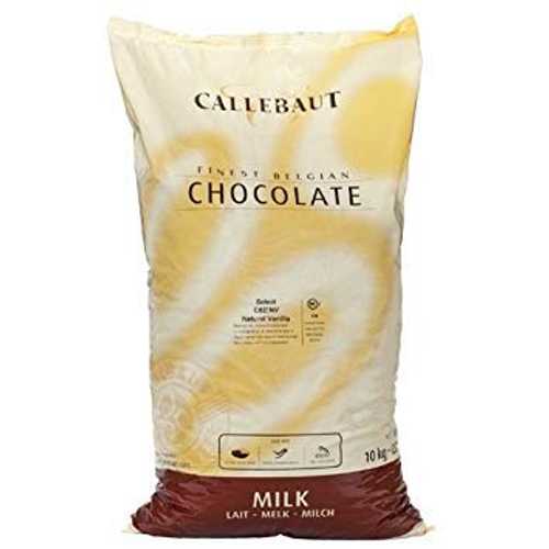 ベルギー 市乳 黒茶 ベーキング カレット (チップス) - 31.7% - 1 袋、22 英国ポンド Callebaut Belgian Milk Chocolate Baking Callets (Chips) - 31.7% - 1 bag, 22 lbs