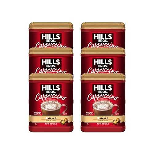 Hills Bros Instant Cappuccino Mix, 14 Ounces, 6 Pack