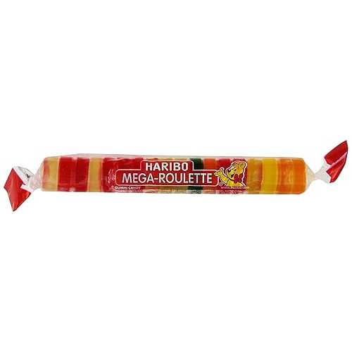ハリ洋弓 グミ 砂糖菓子、ルーネットボール 0.87 薬局衡オンス 渦巻形(36個入り口・入口) HARIBO Gummi Candy, Mega-Roulette Gummy Candy, 1.59 Ounce Rolls (Pack of 24) Delicious Soft \u0026 Chewy Sweet Snacks, Assorted Fruity Flavors