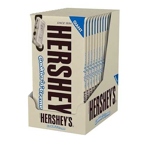 HERSHEY\u0027S クッキーアンドクレーム ジャイアントバー (6.5薬局衡オンス赤ちょうちん、12個風呂敷き包み) HERSHEY\u0027S Holiday Cookies \u0027N\u0027 クロム me Candy Bars, 6.5 Ounce (Pack of 12)