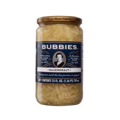 バビーズザワークラウト、25液量薬局衡オンス(2個風呂敷き包み) Bubbies Sauerkraut, 25 Fl Oz (Pack of 2)