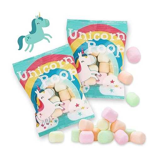 Unicornucopia Unicorn Poop Candy - MADE IN THE USA - Unicorn Party Supplies - Unicorn Birthday Party Favors for Kids - Bulk Candy Packs for Classroom (36 Pack)