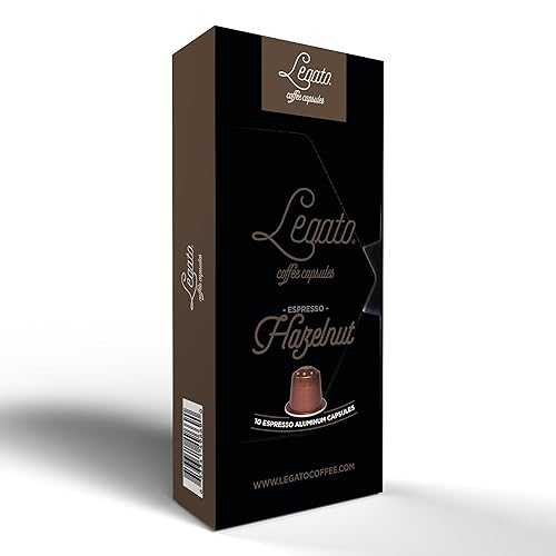 Legato Coffee Capsules Legato Espresso Capsules - 10/100 count - Single-Serve Coffee Pods - Compatible with Nespresso OriginalLine Machine - Cafe-style Coffee at Home (10, Gran Gusto Strength 7)
