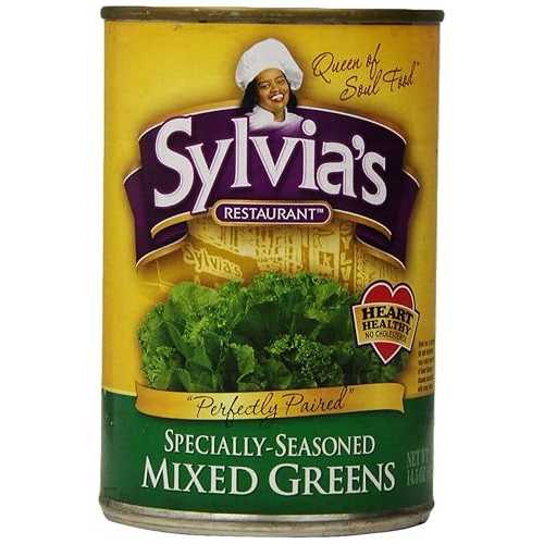 Sylvia\u0027s Specially-Seasoned Mixed Greens, 14.5 Ounce Cans (Pack of 12)