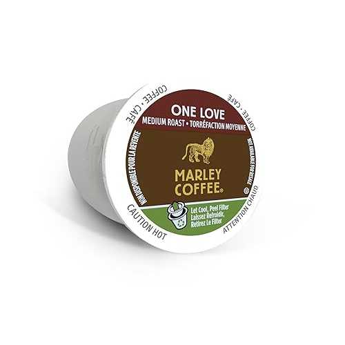 マーリー珈琲「壱優しいこと」ミディアムローストリアルカップ、シングル奉公(96カラット) Marley Coffee \"One Love\"" Medium Roast RealCups, Single Serve (96 コンピュータ断層撮影法.)"