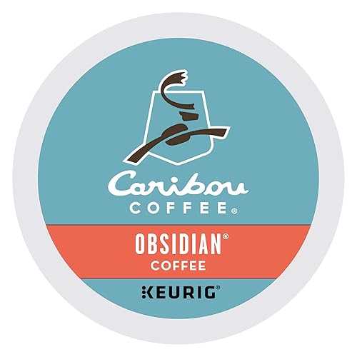 Caribou Coffee Obsidian, Single-Serve Keurig K-Cup Pods, Medium Roast Coffee, 72 Count