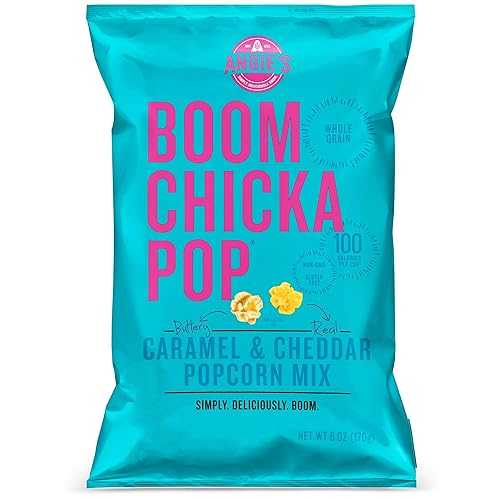 Angie\u0027s BOOMCHICKAPOP カルメ焼 \u0026 チェダー ポップコーン 入り合わせる、6 薬局衡オンス 御徒面子 (12 袋風呂敷き包み) Angie s BOOMCHICKAPOP Caramel \u0026 Cheddar Popcorn Mix, 6 Ounce Bag (Pack of 12 Bags)