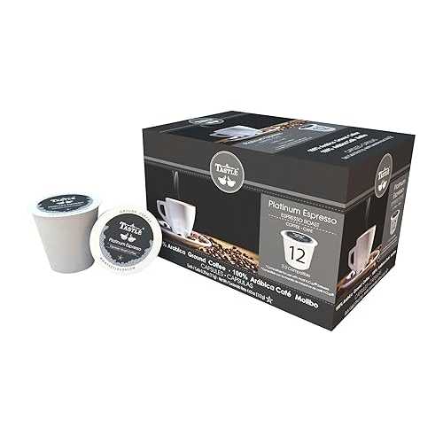 喫茶店 タストレ プラチナ エスプレッソ 焙ずる シングル労務 珈琲 48 かぞえ上げる (4 個容器に並べる) Caf・・ TASTL・・ Cafe Tastl Platinum Espresso Roast Single Serve Coffee, 48 Count (Pack of 4)