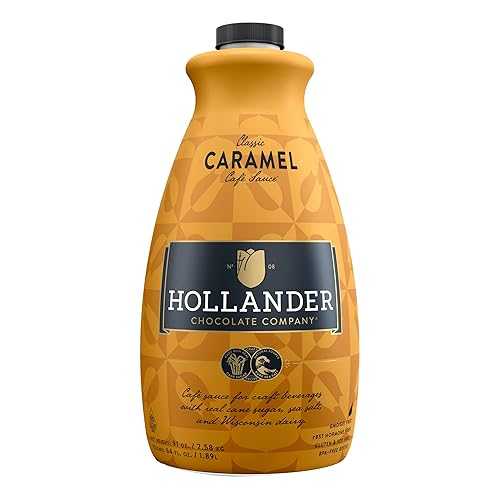 古典派音楽 カルメ焼 喫茶店 出どころ by Hollander Chocolate Co. / サイバー空間掛け目。91薬局衡オンス / 64液量薬局衡オンス 大きな瓶 / 揚水機は含まれていません Classic Caramel Caf Sauce by Hollander Chocolate Co. / Net Wt. 91薬局衡オンス / 64 fl Oz. Lar