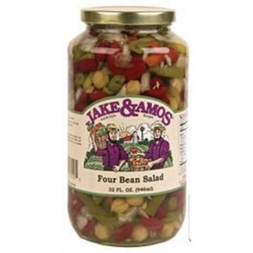 ジェイク&エイモス フォービーンサラダ 32オンス瓶 Jake & Amos Four Bean Salad 32oz jar｜Glomarket