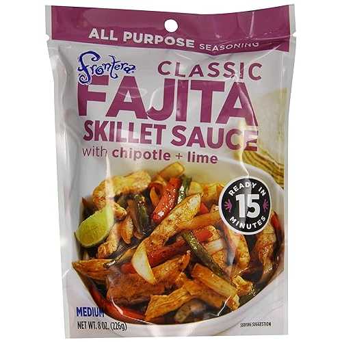 Frontera Foods ファヒータ スキレットソース、古典派音楽、8 薬局衡オンス (6 個容器に並べる) Frontera Foods Fajita Skillet Sauce, Classic, 8 Ounce (Pack of 6)