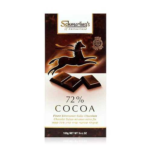 Schmerling\u0027s ダークスイスコーシャチョコレート - ココア72% ナチュラルビーガンチョコレート、グルテン無償性、パレオ、非遺伝因子組み換え、乳製品不当てはめる、パーベチョコレート、OU - 3.5薬局衡オンス 5個風呂敷き包み Schmerling\u0027s Dark Swiss Chocolate - 72% Cocoa