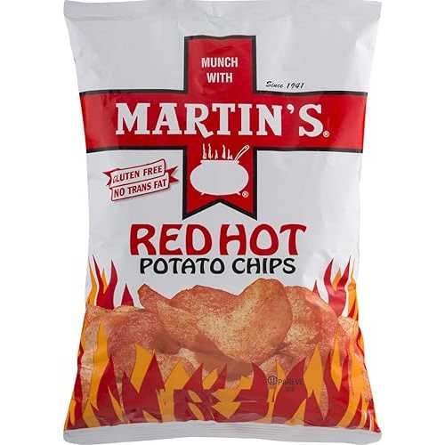 Martin\u0027s Potato Chips Martin\u0027s Red Hot Potato Chips 8.5 Ounces (3 Bags)