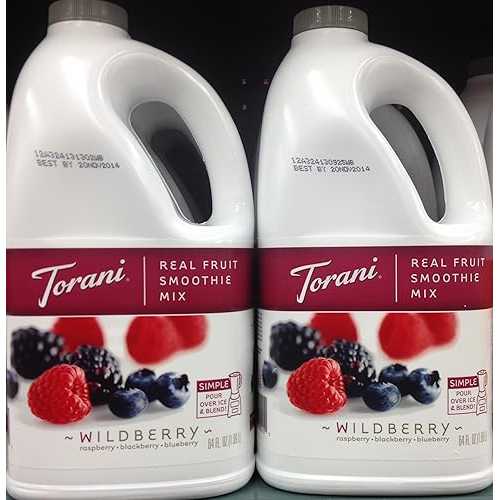 Torani リアルフ??ルーツスムージーミックス ワイルドベリー 64薬局衡オンス (2風呂敷き包み) Torani Real Fruit Smoothie Mix WILDBERRY 64薬局衡オンス (2 Pack)