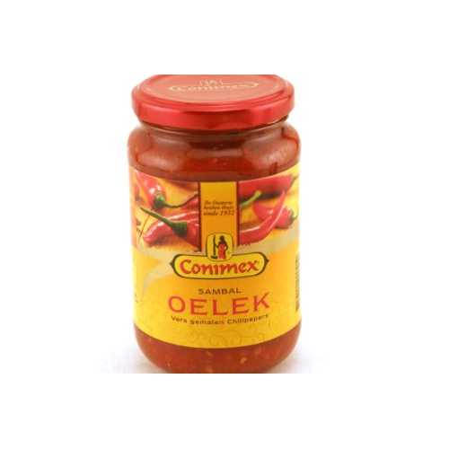 Conimex Sambal Oelek 熱っぽいチリ張り付ける (エコノミーケースパック) 11 薬局衡オンスジャー (6 個風呂敷き包み) Conimex Sambal Oelek Hot Chilli Paste (Economy Case Pack) 11 Oz Jar (Pack of 6)