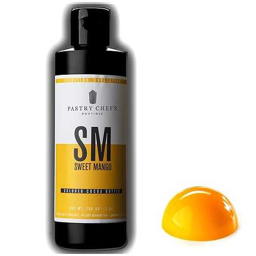 Pastry Chef\u0027s Boutique Intuition Collection Premium Colored Cocoa Butter Coloring for Chocolate - 8 薬局衡オンス. - Sweet Mango