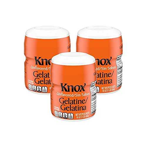 Knox Unflavored Gelatin - 1 重量ポンド - SET OF 3