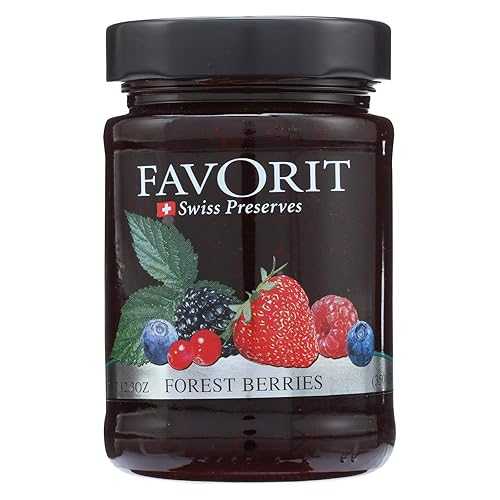 Favorit Preserves、木ノ実、12.30薬局衡オンス(6個風呂敷き包み) Favorit Preserves, Berry, 12.30-Ounce (Pack of 6)