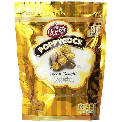 Orville Redenbacher\u0027s Poppycock Pecan Delight with Glazed Pecans \u0026 Pecan Pralines、7 薬局衡オンス 箔御徒面子 (3 容器に並べる) Orville Redenbacher\u0027s Poppycock Pecan Delight with Glazed Pecans \u0026 Pecan Pralines, 7 Oz. Foil Bag (3