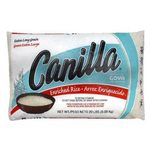 Goya Canilla 強化因子超長粒米、20 重量ポンド、Arroz Enriquecido de Grano Extra Largo Goya Canilla Enriched Extra Long Grain Rice, 20 LB, Arroz Enriquecido de Grano Extra Largo