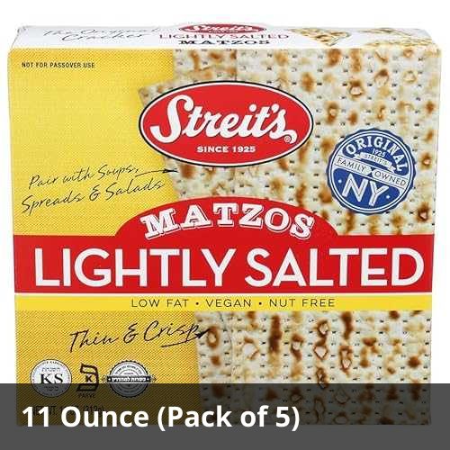 Streit\u0027s Unsalted Matzo, 11 Ounce (12 -Pack Total of 132 Oz)