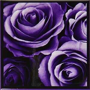 3dRose cst_29807_3 ドリーミーなラベンダーパープルローズブーケのクローズアップ - セラミックタイルコースター、4枚セット 3dRose cst_29807_3 Close Up of Dreamy Lavender Purple Rose Bouquet-Ceramic Tile Coasters, Set of 4