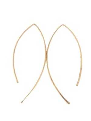 14 カラット ゴールドフィルド オープン アーク フープ イヤリング Monarch Jewelry 14 Karat Gold Filled Open Arc Hoop Earrings
