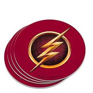 フラッシュTVシリーズロゴノベルティコースターセット GRAPHICS & MORE The Flash TV Series Logo Novelty Coaster Set