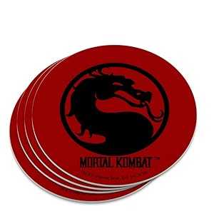 モータルコンバット シンボル ノベルティ コースター セット GRAPHICS & MORE Mortal Kombat Symbol Novelty Coaster Set