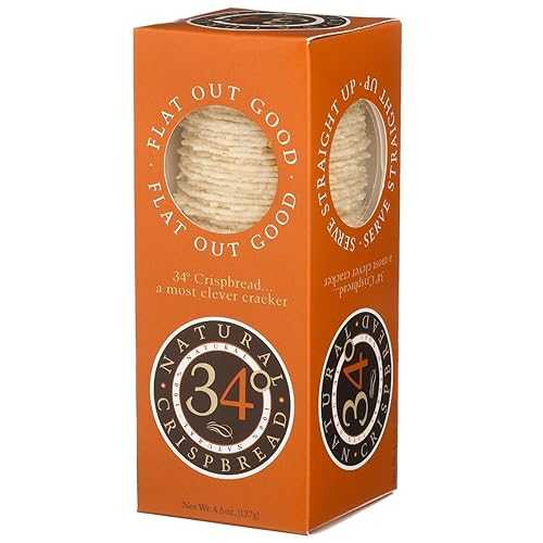 34 Degrees Natural Crispbread 4.50 Ounces (Case of 18)