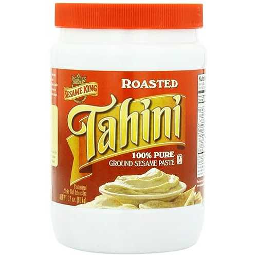 セサミキング タヒニ、焙ずる 32 薬局衡オンス。(2個入り口・入口) Sesame King Tahini, Roasted 32 Oz. (Pack Of 2)