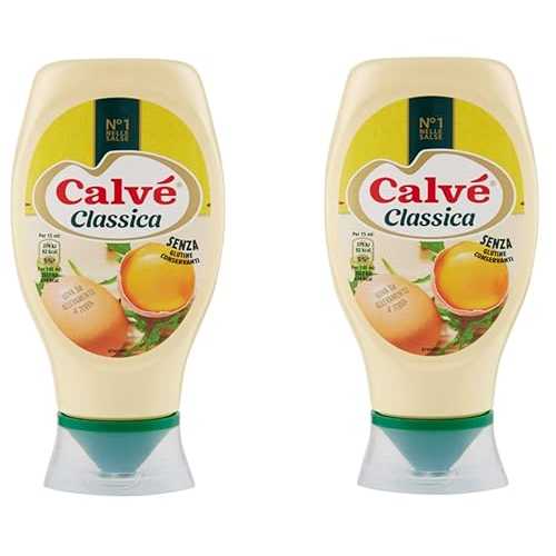 Calv・・: \"Classica\"" 古典派音楽 イタリアン マヨネーズ トップダウン - 400ml /13.53 fl.薬局衡オンス、2 容器に並べる [イタリア共和国インポート] Calv・・ Calv : \""Classica\"" Classic Italian Mayonnaise Top Down - 400ml /13.53 fl.薬局衡オンス, pack of 2 [ Italian I"