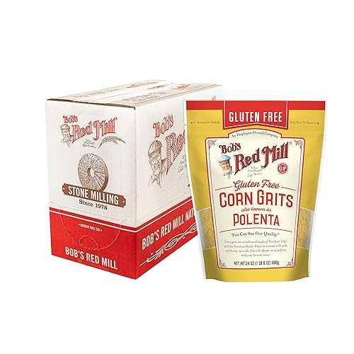 Bob\u0027s Red Mill Gluten Free Corn Grits/Polenta, 24薬局衡オンス (Pack of 4) - Gluten Free, Vegan, Kosher