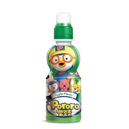 Paldo Fun \u0026 Yum Pororo キッズアップルフレーバードリンク、8本容器に並べる、好いたらしいなプッシュプルスポーツキャップ付き添い人フルーツジュースドリンク、お子さんに至適なドリンク、7.95液量薬局衡オンス ×8 Paldo Fun \u0026 Yum Pororo Kids Apple Flavor Drink, Pack of 8,