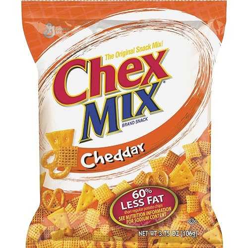 Chex 交ぜあわせる、チェダー、3.75 薬局衡オンス 御徒面子(8個入) Chex Mix, Cheddar, 3.75 Oz. Bag (8 Count)